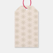 Nussknacker-Schneeflocken-Muster-Feiertags-Papier- Geschenkanhänger (Rückseite)