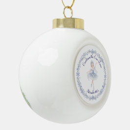 Nussknacker-Schneekönigin-Ornament Keramik Kugel-Ornament