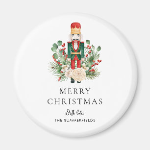Nussknacker Skript Familie Laub Weihnachten Feiert Magnet