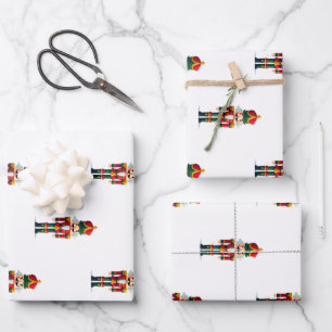 Nussknacker Soldat Geschenkpapier Set