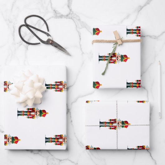 Nussknacker Soldat Geschenkpapier Set (Vorderseite)