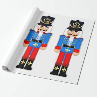Nussknacker-Soldat-MattPackpapier, 30" x 6' Geschenkpapier