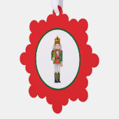 Nussknacker-Soldat Ornament Karte (Linke Ecke)