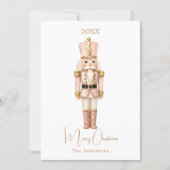 Nussknacker Soldat rosa einfaches Weihnachten (Vorderseite)