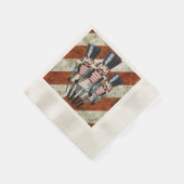 Nussknacker Soldaten Streifen Serviette (Ecke)