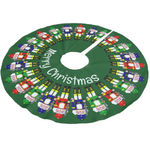 Nussknacker Soldaten Weihnachten Polyester Weihnachtsbaumdecke