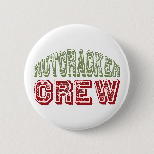 Nussknacker-Tanz-Crew-Entwurf für Weihnachten Button (Vorderseite)