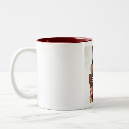 NUSSKNACKER-TASSE ZWEIFARBIGE TASSE (Links)