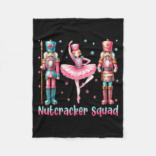 Nussknacker-Truppe-Ballett-Tanz-Frohe-Weihnachten- Fleecedecke