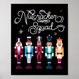 Nussknacker-Truppe Feiertags-Weihnachten Junge Mäd Poster
