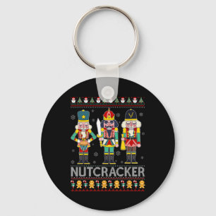 Nussknacker-Truppe-Shirt Lustiges hässliches Weihn Schlüsselanhänger