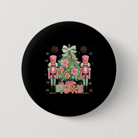 Nussknacker-Truppe Weihnachtsbaum Ballett Tanz Fra Button (Vorderseite)