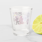 Nussknacker und Ballett Winter Schnapsglas (Rückseite)