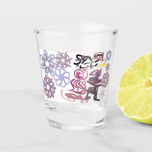 Nussknacker und Ballett Winter Schnapsglas (Vorderseite)