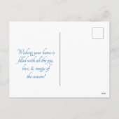 Nussknacker und Ornamente Feiertagspostkarte (Rückseite)