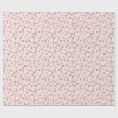 Nussknacker und Walnüsse - Rosa Geschenkpapier (Flach)