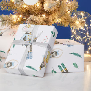 Nussknacker-Wasserfarbe Geschenkpapier