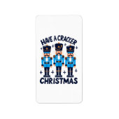 Nussknacker Weihnachten Adressaufkleber (Vorne)