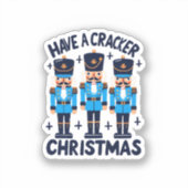 Nussknacker Weihnachten Aufkleber (Vorderseite)