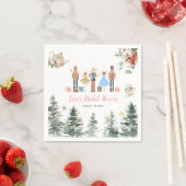 Nussknacker-Weihnachten-Brautjungfernparty-Teepapi Serviette (Beispiel)