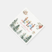 Nussknacker-Weihnachten-Brautjungfernparty-Teepapi Serviette (Ecke)