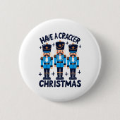 Nussknacker Weihnachten Button (Vorderseite)