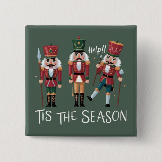 Nussknacker Weihnachten Die Saison Group Xmas Button (Vorderseite)