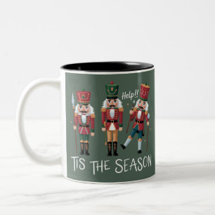 Nussknacker Weihnachten Die Zeit der Saison Gruppe Zweifarbige Tasse