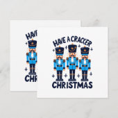 Nussknacker Weihnachten Einladung (Vorne/Hinten)