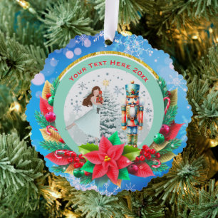Nussknacker-Weihnachten, Familientraditionsgeschen Ornament Karte