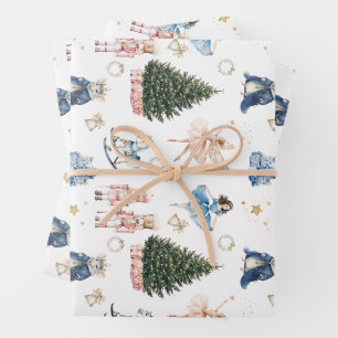 Nussknacker Weihnachten  Geschenkpapier Set