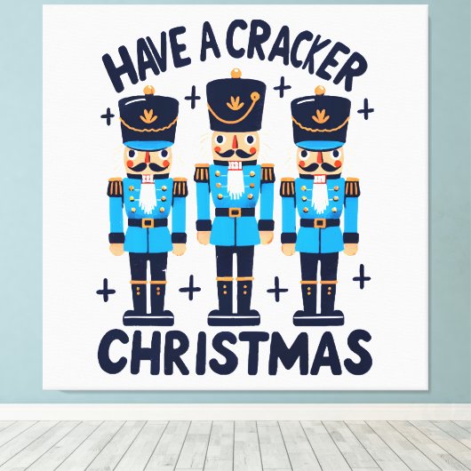 Nussknacker Weihnachten Leinwanddruck (Insitu (Holzboden))