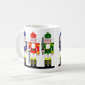 Nussknacker-Weihnachten personalisiert Kaffeetasse (Vorderseite Links)
