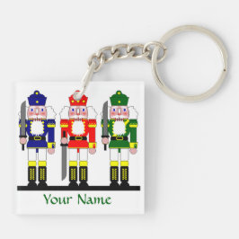 Nussknacker-Weihnachten personalisiert Schlüsselanhänger