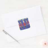 Nussknacker Weihnachten Quadratischer Aufkleber (Umschlag)