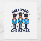 Nussknacker Weihnachten Weinetikett (Einzelnes Label)