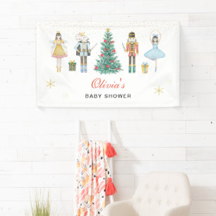 Nussknacker Weihnachts-Baby-Party Banner