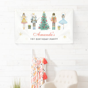 Nussknacker Weihnachts Geburtstagsbanner Banner