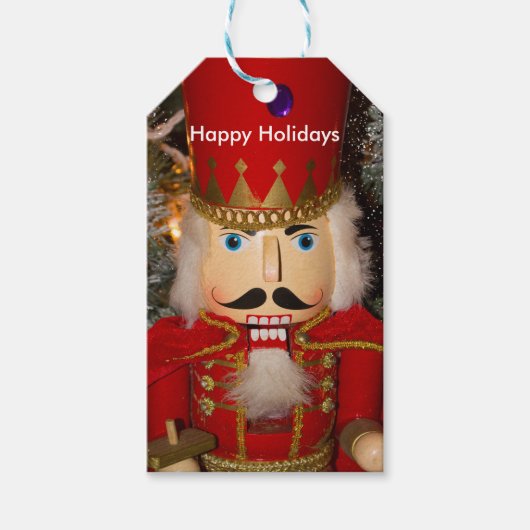 Nussknacker-Weihnachts-Geschenk Geschenkanhänger (Vorderseite)
