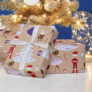Nussknacker Weihnachtsballett Soldaten Mäusekönig Geschenkpapier
