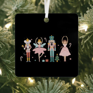 Nussknacker Weihnachtsballett Süße Feiertage Ornament Aus Metall