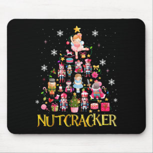 Nussknacker-Weihnachtsbaum-Ballett-Tanz Frauen Kin Mousepad