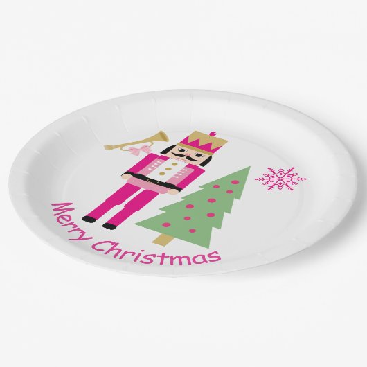 Nussknacker, Weihnachtsbaum Pappteller (Schrägansicht)