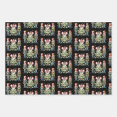 Nussknacker-Weihnachtsbaum-Schleife-Feiertagsgesch Geschenkpapier Set (Vorderseite)