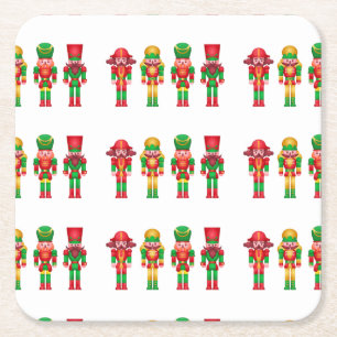Nussknacker-Weihnachtsdekoration Rechteckiger Pappuntersetzer