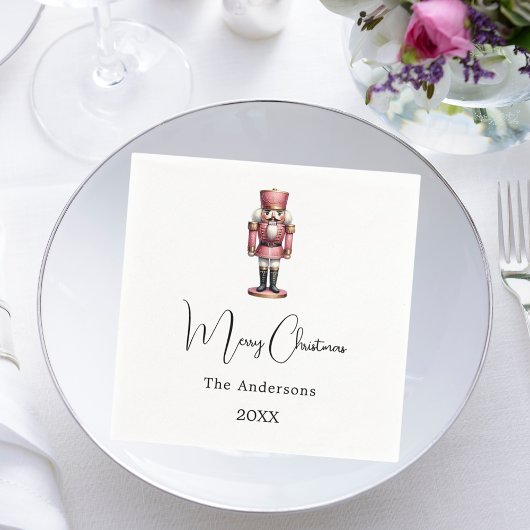 Nussknacker-Weihnachtsdinnerparty Serviette