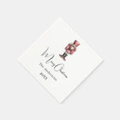Nussknacker-Weihnachtsdinnerparty Serviette (Ecke)