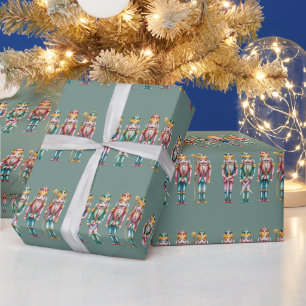Nussknacker-Weihnachtsfeier Festliche Xmas Geschenkpapier