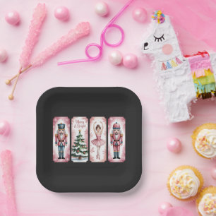 Nussknacker-Weihnachtsfeier-Geschenk Festlich  Pappteller