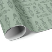 Nussknacker-Weihnachtsgeschenkpapier Geschenkpapier (Rolleneckpunkt)